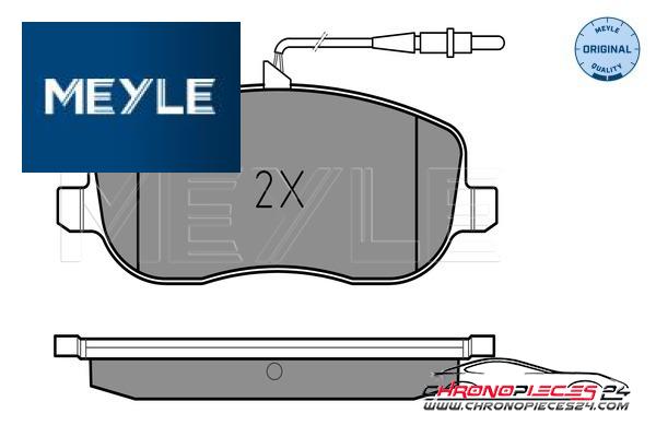 Achat de MEYLE 025 202 6119/W Kit de plaquettes de frein, frein à disque pas chères