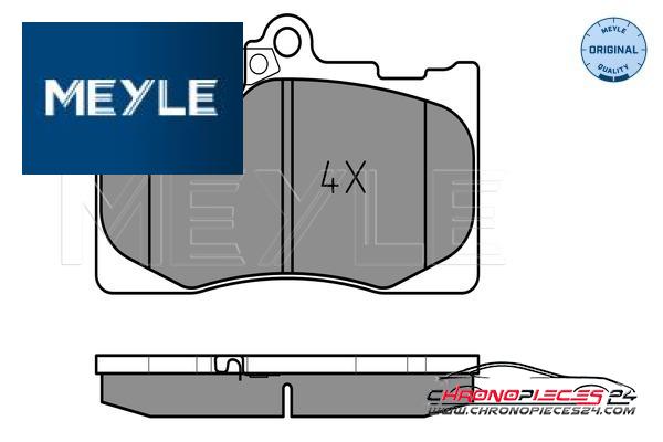 Achat de MEYLE 025 203 2517/W Kit de plaquettes de frein, frein à disque pas chères