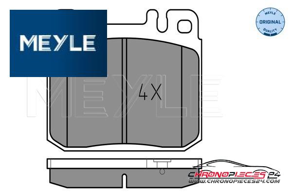 Achat de MEYLE 025 203 9215 Kit de plaquettes de frein, frein à disque pas chères