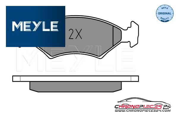 Achat de MEYLE 025 207 5318 Kit de plaquettes de frein, frein à disque pas chères