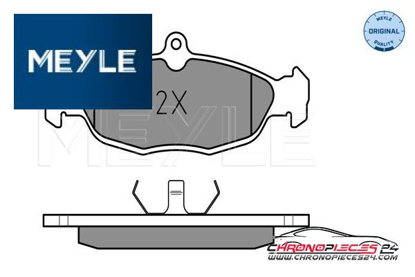 Achat de MEYLE 025 205 4716 Kit de plaquettes de frein, frein à disque pas chères