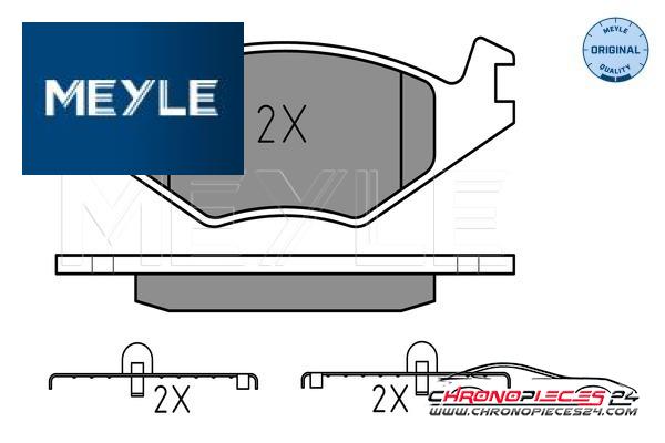 Achat de MEYLE 025 208 8715 Kit de plaquettes de frein, frein à disque pas chères