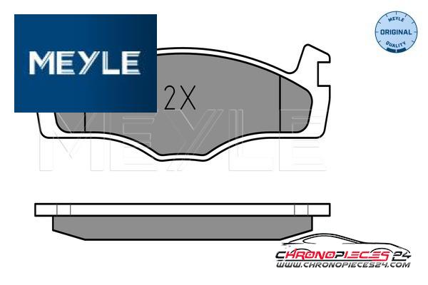 Achat de MEYLE 025 208 8715 Kit de plaquettes de frein, frein à disque pas chères