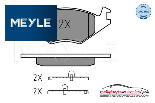 Achat de MEYLE 025 208 8717 Kit de plaquettes de frein, frein à disque pas chères