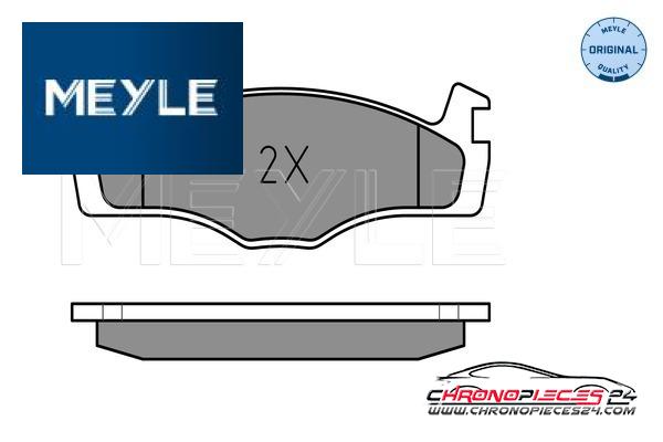 Achat de MEYLE 025 208 8717 Kit de plaquettes de frein, frein à disque pas chères