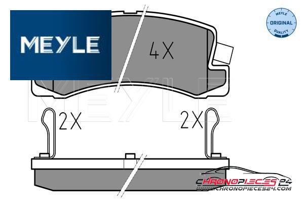 Achat de MEYLE 025 200 7615/W Kit de plaquettes de frein, frein à disque pas chères