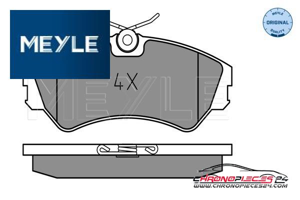 Achat de MEYLE 025 201 2419 Kit de plaquettes de frein, frein à disque pas chères