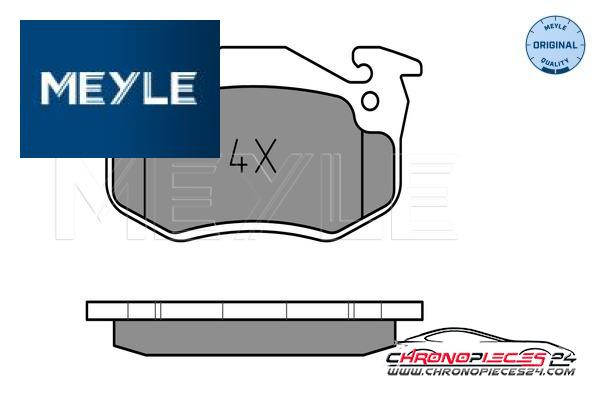 Achat de MEYLE 025 206 3415 Kit de plaquettes de frein, frein à disque pas chères