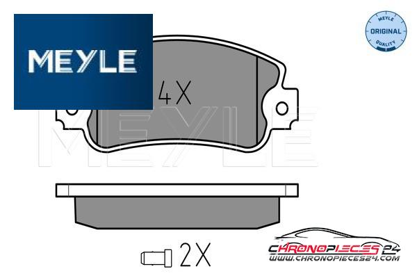 Achat de MEYLE 025 209 5018/W Kit de plaquettes de frein, frein à disque pas chères