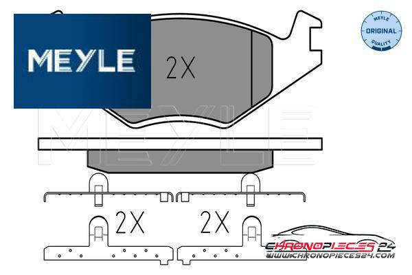 Achat de MEYLE 025 208 8719 Kit de plaquettes de frein, frein à disque pas chères