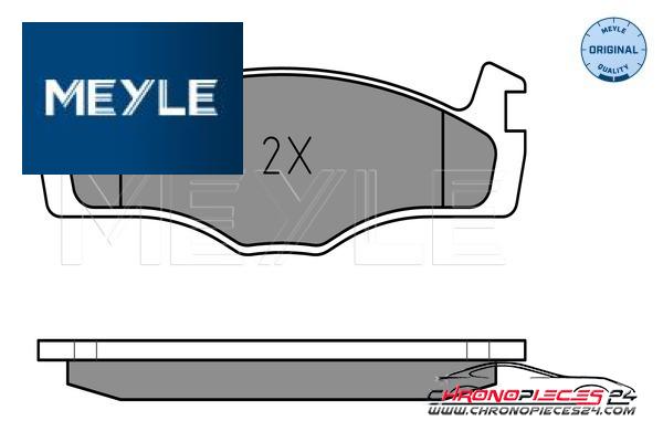 Achat de MEYLE 025 208 8719 Kit de plaquettes de frein, frein à disque pas chères