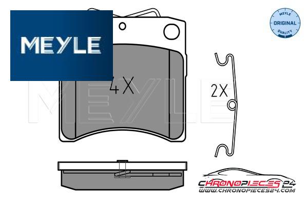 Achat de MEYLE 025 206 5217 Kit de plaquettes de frein, frein à disque pas chères