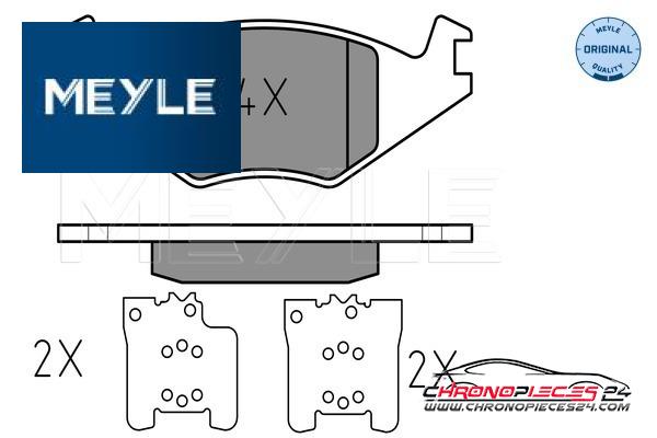 Achat de MEYLE 025 208 8917 Kit de plaquettes de frein, frein à disque pas chères