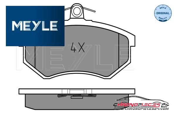 Achat de MEYLE 025 206 6919 Kit de plaquettes de frein, frein à disque pas chères