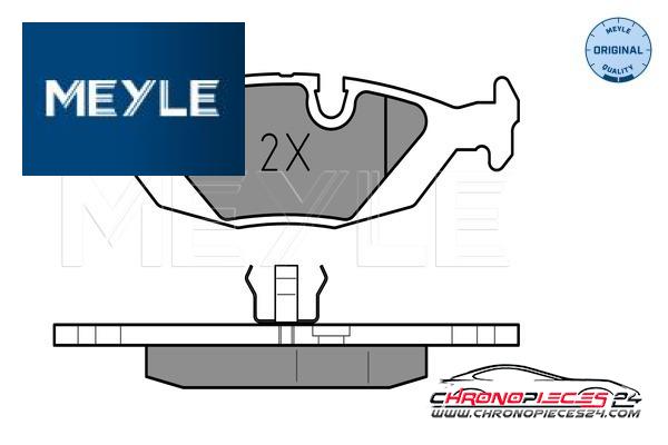 Achat de MEYLE 025 206 7516 Kit de plaquettes de frein, frein à disque pas chères