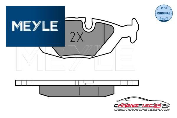 Achat de MEYLE 025 206 7516 Kit de plaquettes de frein, frein à disque pas chères