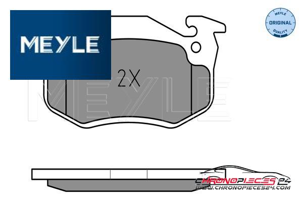 Achat de MEYLE 025 209 7311 Kit de plaquettes de frein, frein à disque pas chères