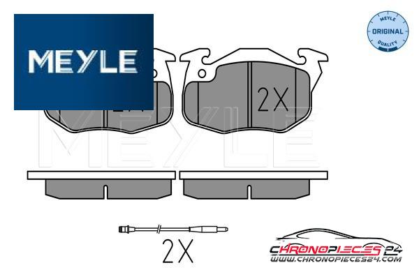 Achat de MEYLE 025 209 0518/W Kit de plaquettes de frein, frein à disque pas chères