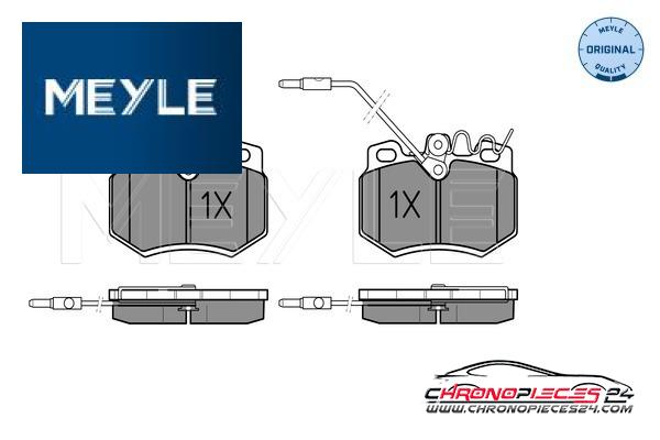 Achat de MEYLE 025 210 8017/W Kit de plaquettes de frein, frein à disque pas chères