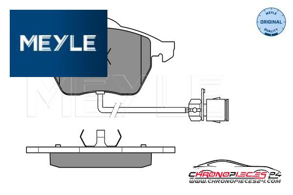 Achat de MEYLE 025 206 7619/W Kit de plaquettes de frein, frein à disque pas chères