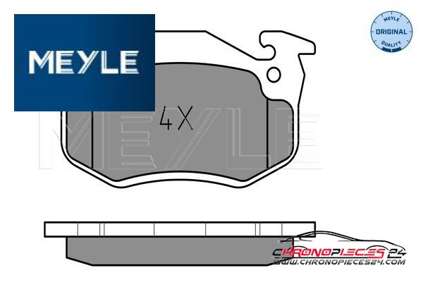 Achat de MEYLE 025 210 9615/W Kit de plaquettes de frein, frein à disque pas chères