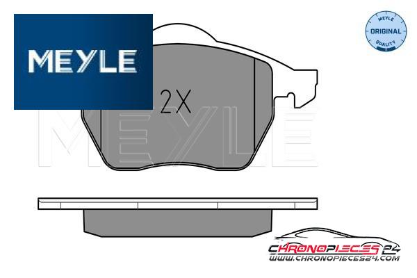 Achat de MEYLE 025 206 7619/W Kit de plaquettes de frein, frein à disque pas chères