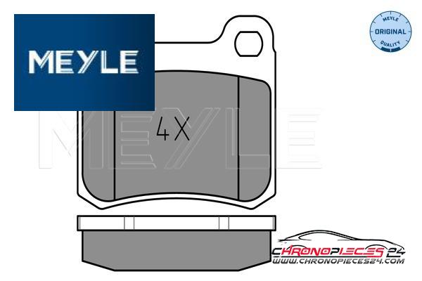 Achat de MEYLE 025 206 8715 Kit de plaquettes de frein, frein à disque pas chères