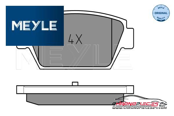 Achat de MEYLE 025 211 2514 Kit de plaquettes de frein, frein à disque pas chères