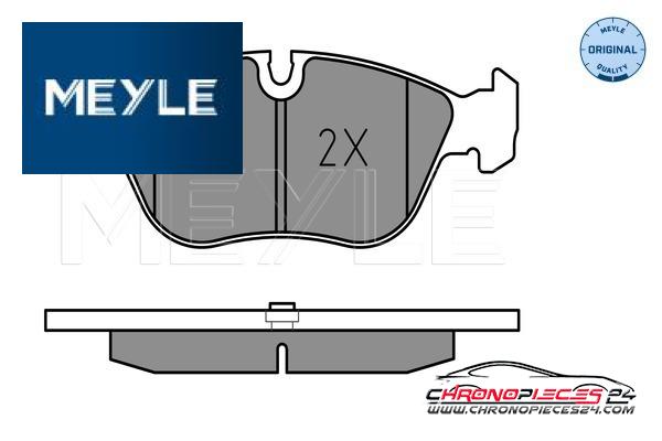 Achat de MEYLE 025 212 7319 Kit de plaquettes de frein, frein à disque pas chères