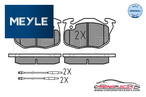 Achat de MEYLE 025 209 0618/W Kit de plaquettes de frein, frein à disque pas chères