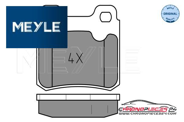 Achat de MEYLE 025 211 4015 Kit de plaquettes de frein, frein à disque pas chères