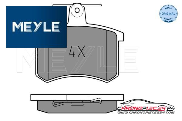 Achat de MEYLE 025 211 4416 Kit de plaquettes de frein, frein à disque pas chères