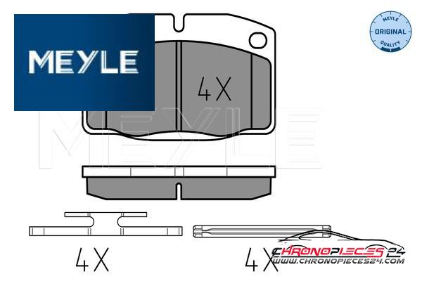 Achat de MEYLE 025 209 3915 Kit de plaquettes de frein, frein à disque pas chères