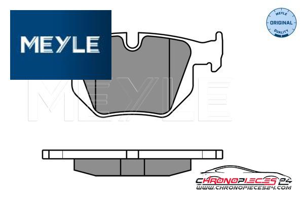 Achat de MEYLE 025 212 8217 Kit de plaquettes de frein, frein à disque pas chères