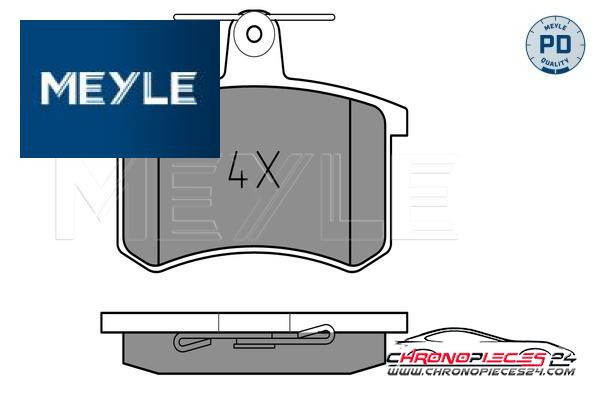 Achat de MEYLE 025 211 4416/PD Kit de plaquettes de frein, frein à disque pas chères