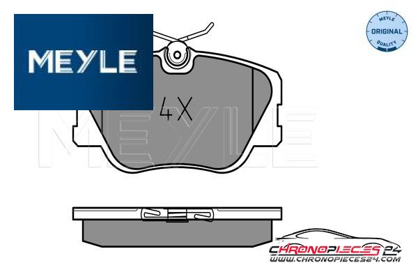 Achat de MEYLE 025 209 4119 Kit de plaquettes de frein, frein à disque pas chères