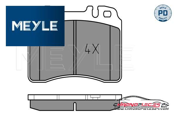 Achat de MEYLE 025 211 5316/PD Kit de plaquettes de frein, frein à disque pas chères