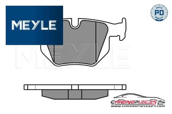 Achat de MEYLE 025 212 8217/PD Kit de plaquettes de frein, frein à disque pas chères