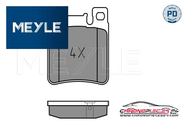 Achat de MEYLE 025 213 0515/PD Kit de plaquettes de frein, frein à disque pas chères