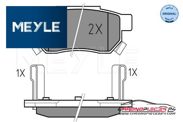 Achat de MEYLE 025 213 1313/W Kit de plaquettes de frein, frein à disque pas chères