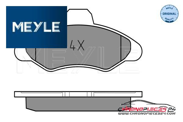 Achat de MEYLE 025 211 7118 Kit de plaquettes de frein, frein à disque pas chères