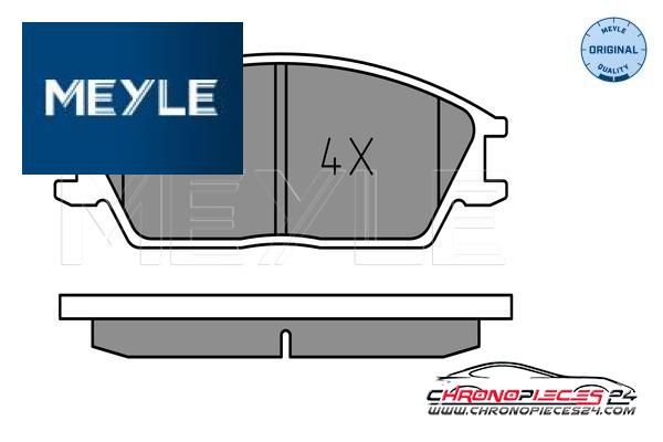 Achat de MEYLE 025 210 1214 Kit de plaquettes de frein, frein à disque pas chères