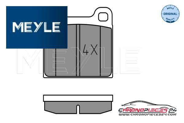 Achat de MEYLE 025 210 3515 Kit de plaquettes de frein, frein à disque pas chères