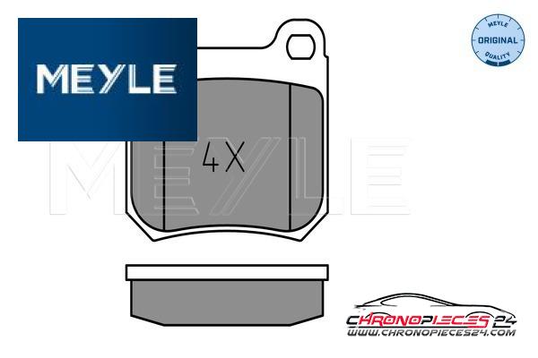 Achat de MEYLE 025 210 5015 Kit de plaquettes de frein, frein à disque pas chères