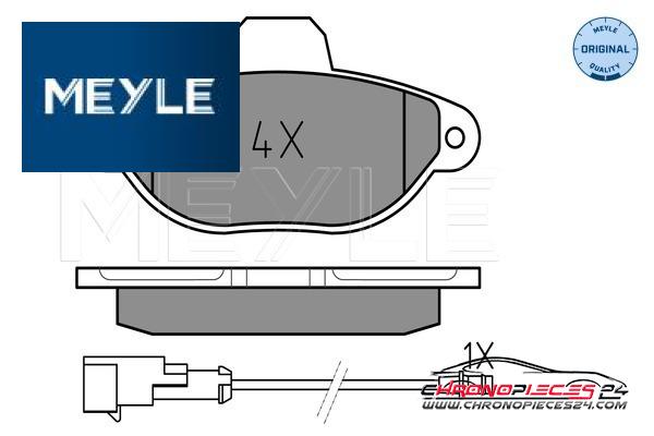 Achat de MEYLE 025 214 3617/W Kit de plaquettes de frein, frein à disque pas chères