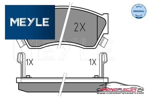 Achat de MEYLE 025 213 3314/W Kit de plaquettes de frein, frein à disque pas chères