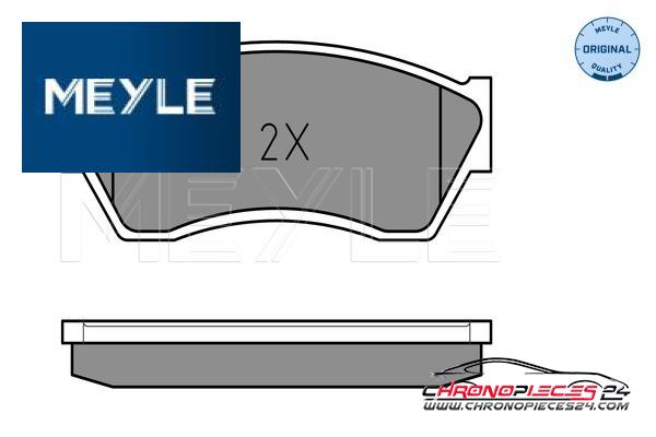 Achat de MEYLE 025 213 3314/W Kit de plaquettes de frein, frein à disque pas chères