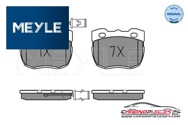 Achat de MEYLE 025 214 5918/W Kit de plaquettes de frein, frein à disque pas chères