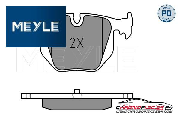 Achat de MEYLE 025 214 8717/PD Kit de plaquettes de frein, frein à disque pas chères