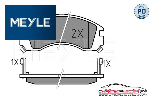 Achat de MEYLE 025 213 6315/PD Kit de plaquettes de frein, frein à disque pas chères